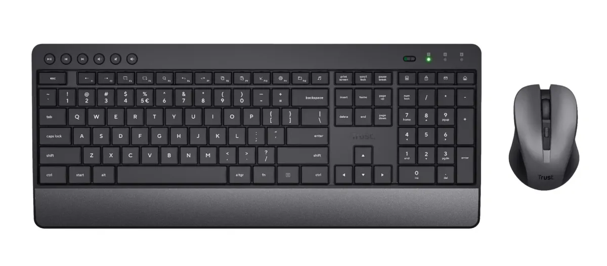 Klawiatura i mysz TRUST TREZO WIRELESS DESKSET ECO US (24529) thumbnail 3