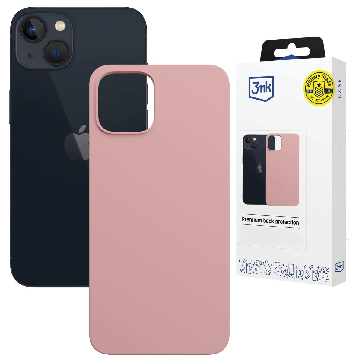 Apple iPhone 15 - 3mk Hardy Mellow MagCase Pink thumbnail 1