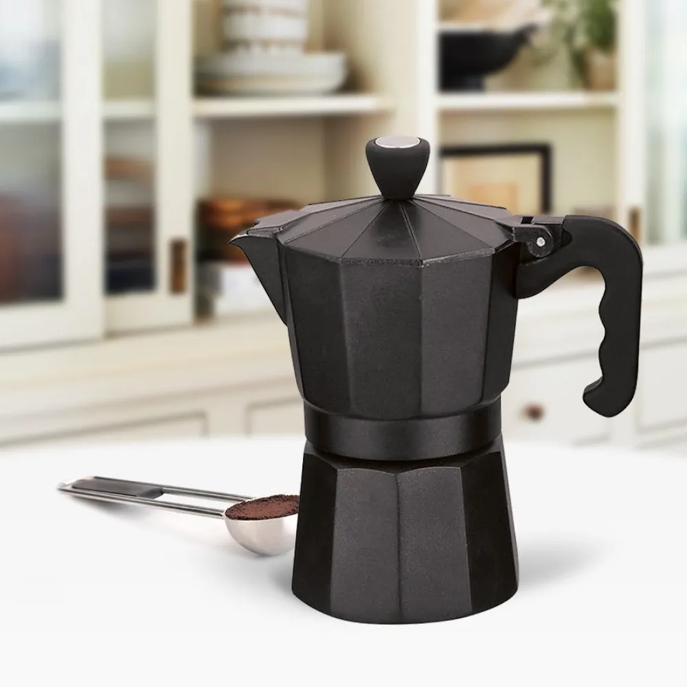 Kawiarka aluminiowa (3 filiżanki; 150 ml) MR-1666-3-BLACK MAESTRO thumbnail 2