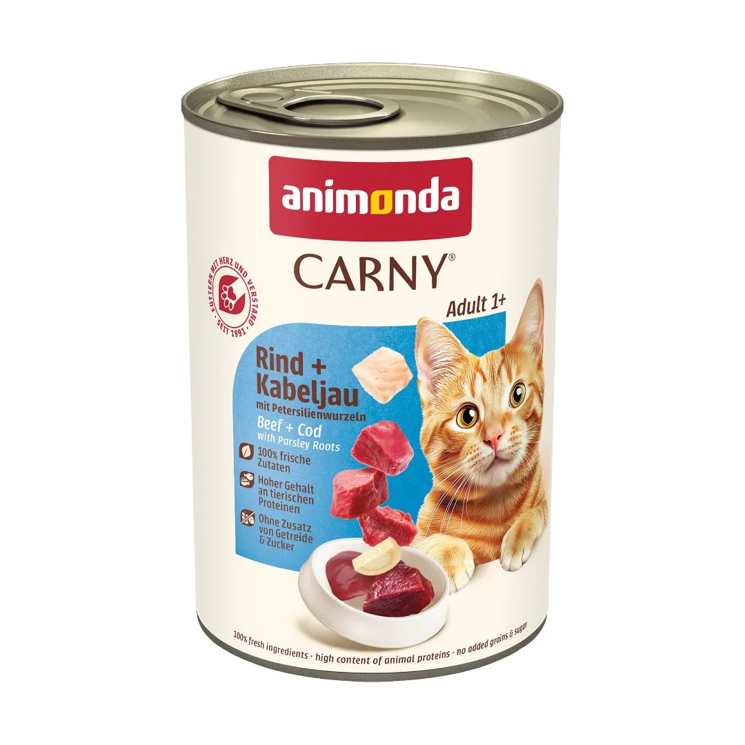 ANIMONDA Carny Adult mix smaków puszka zestaw mokra karma dla kota12x400g thumbnail 3