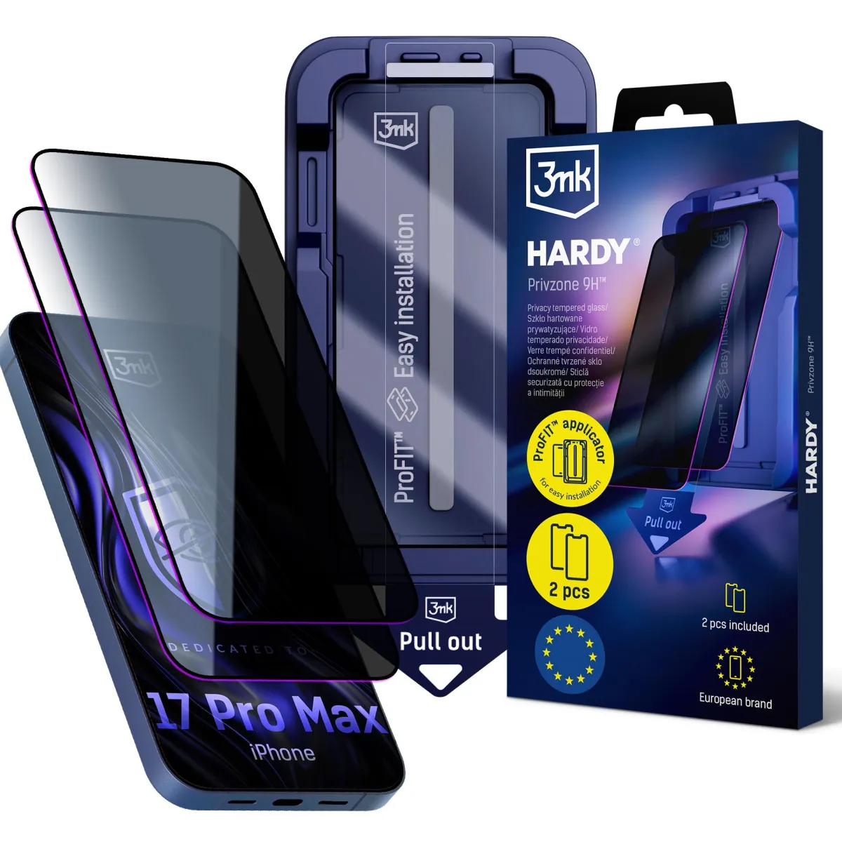 Apple iPhone 17 Pro Max - 3mk Hardy Privzone 9H thumbnail 1