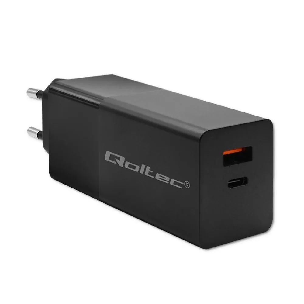 QOLTEC ŁADOWARKA GAN POWER PRO | 1XUSB-C | 1XUSB thumbnail 1