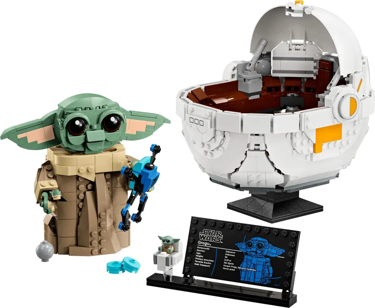 Klocki LEGO Star Wars 75403 - Grogu w wózku thumbnail 3