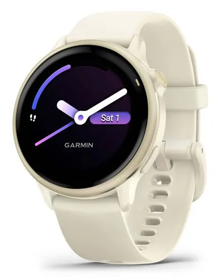 Garmin Vivoactive 6 42mm Bone/Lunar Gold thumbnail 1