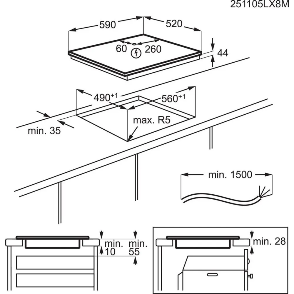 Płyta indukcyjna ELECTROLUX EIV64453 thumbnail 3