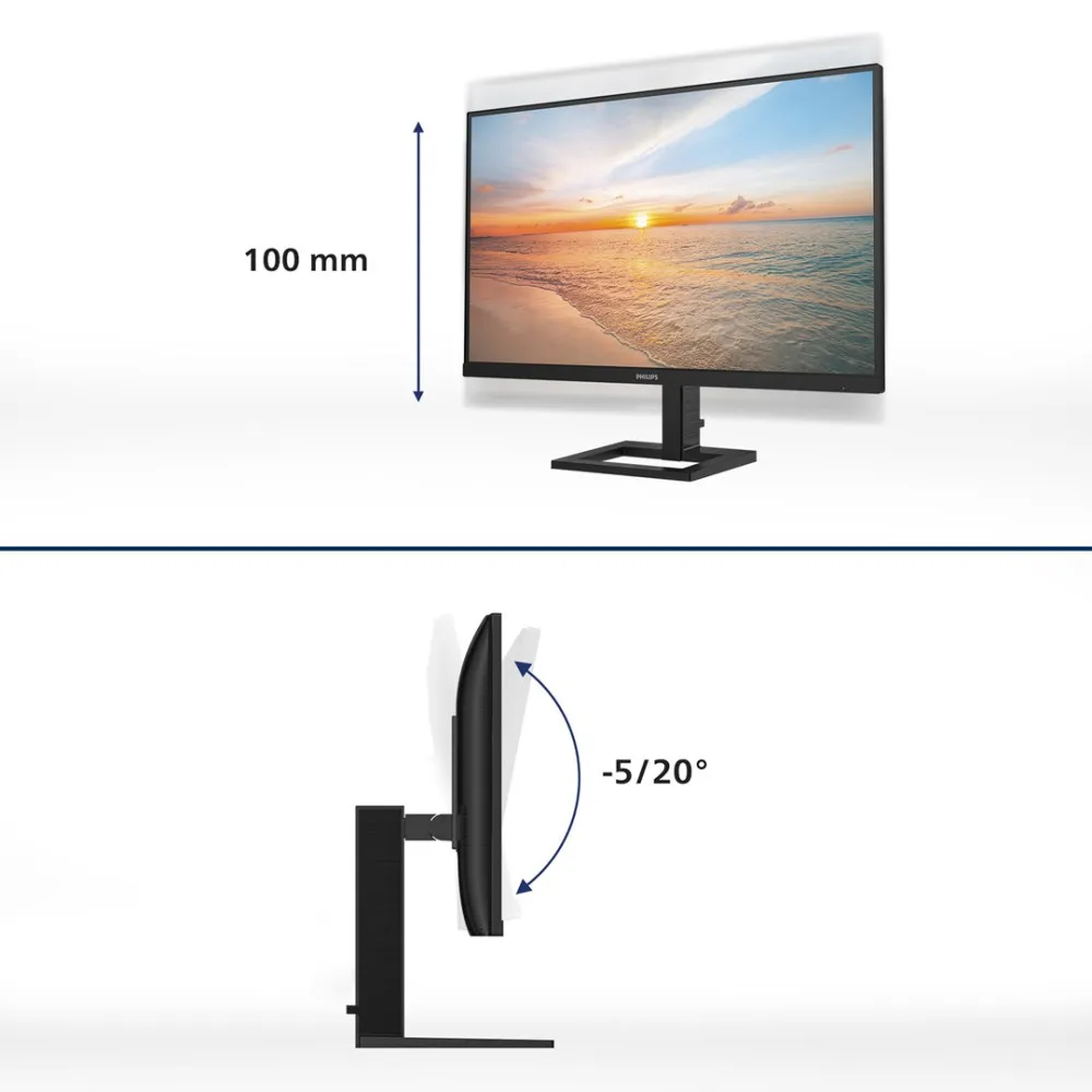 MONITOR PHILIPS LED 23,8 24E1N1300AE/00 100Hz thumbnail 3
