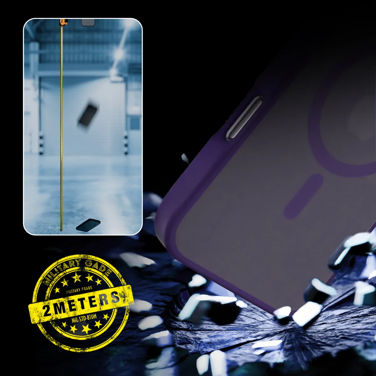 Apple iPhone 16 Pro - 3mk Hardy Hazy MagCase Purple thumbnail 3