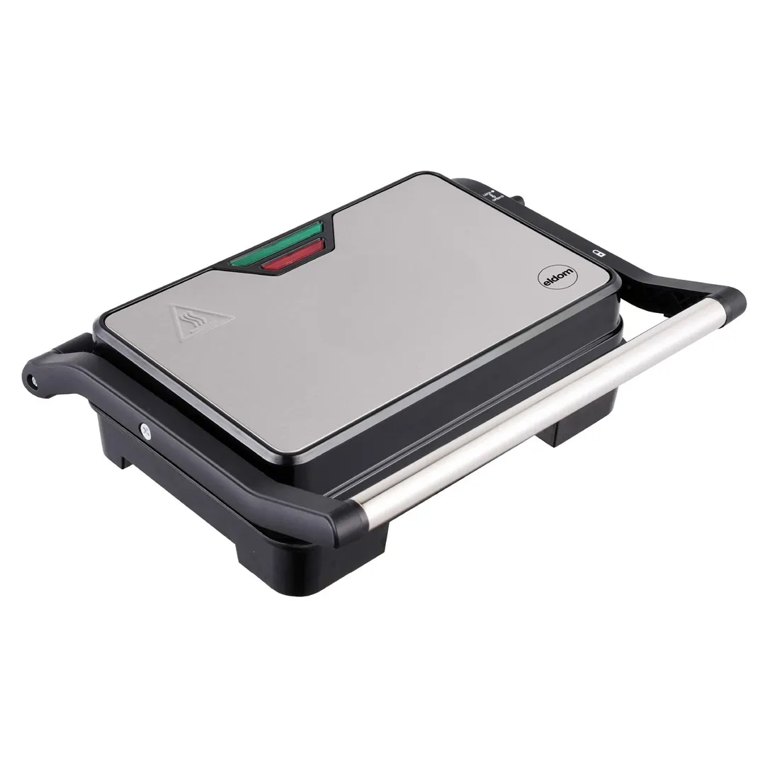 ELDOM GRILL KONTAKTOWY GK110 800W CZARNO-SREBRNY thumbnail 1
