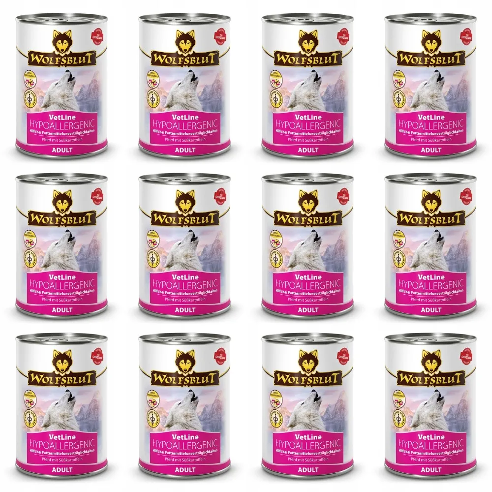 Mokra karma dla psa WOLFSBLUT VetLine Hypoallergenic 12 x 395g thumbnail 1