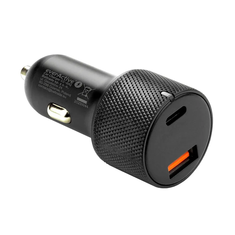 EVERACTIVE ŁADOWARKA SAMOCH. 1XUSB 1XUSB-C CC-50Q thumbnail 3