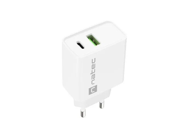 NATEC ŁADOWARKA SIECIOWA RIBERA USB-A+USB-C 20W PD thumbnail 2