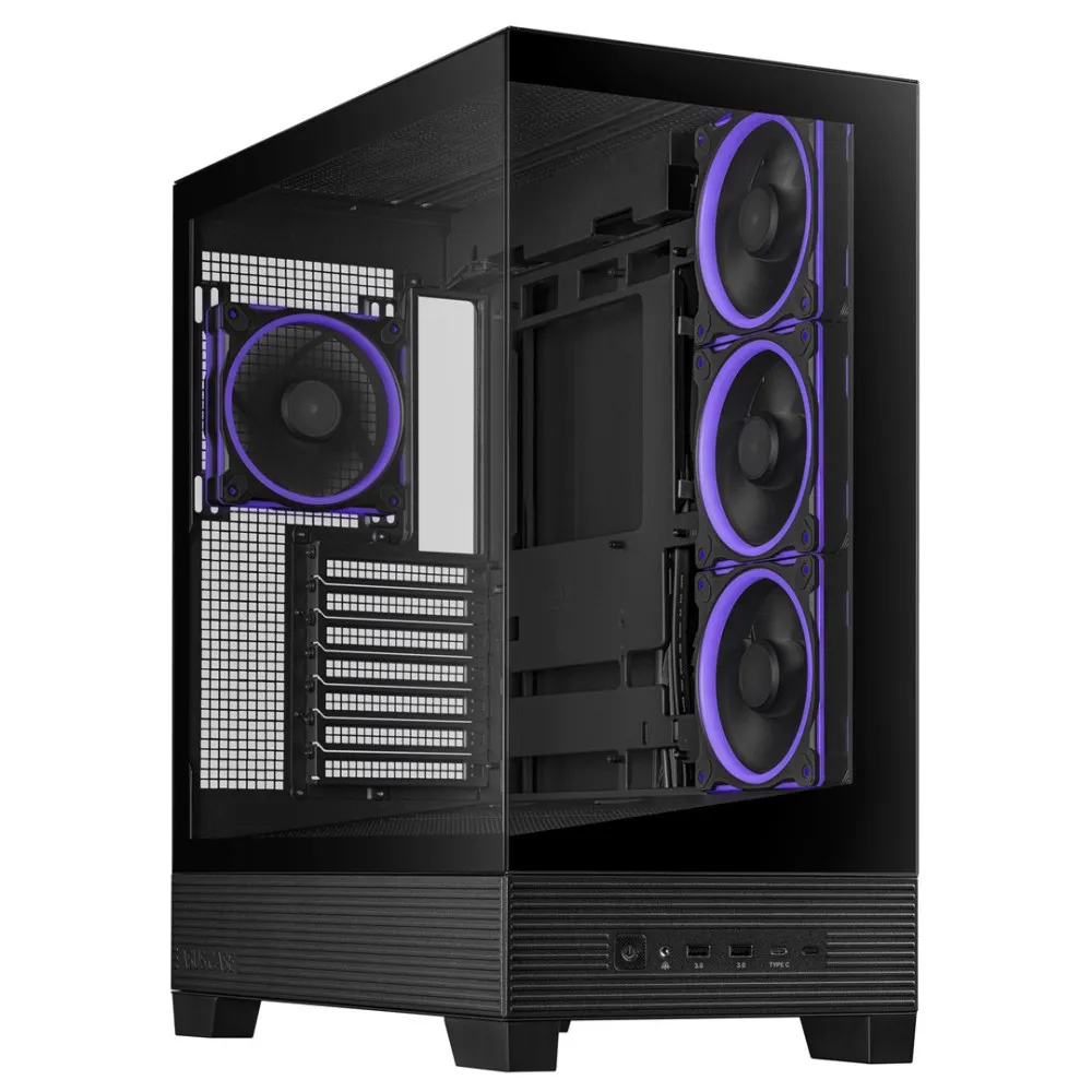 Obudowa Asus A31 PLUS TG ARGB BLACK thumbnail 2