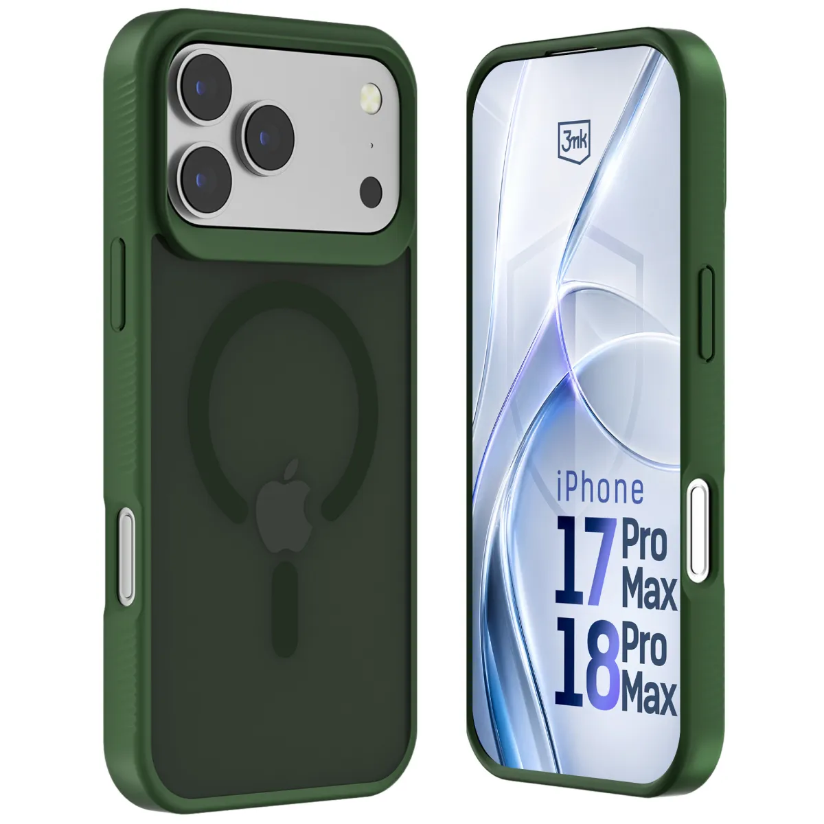 Apple iPhone 17 Pro Max/ 18 Pro Max - 3mk Hardy Hazy MagCase Green thumbnail 1
