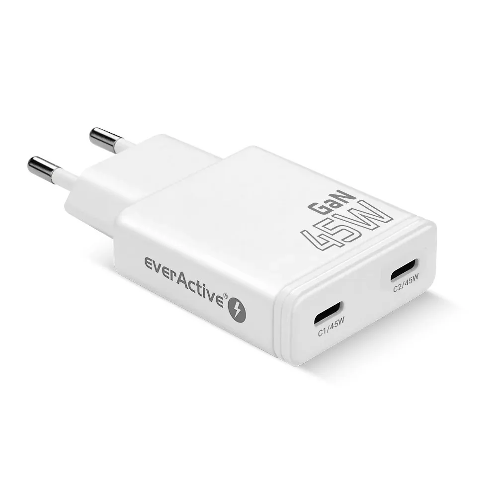 EVERACTIVE ŁADOWARKA SIECIOWA GAN 2XUSB-C SC-465Q thumbnail 2