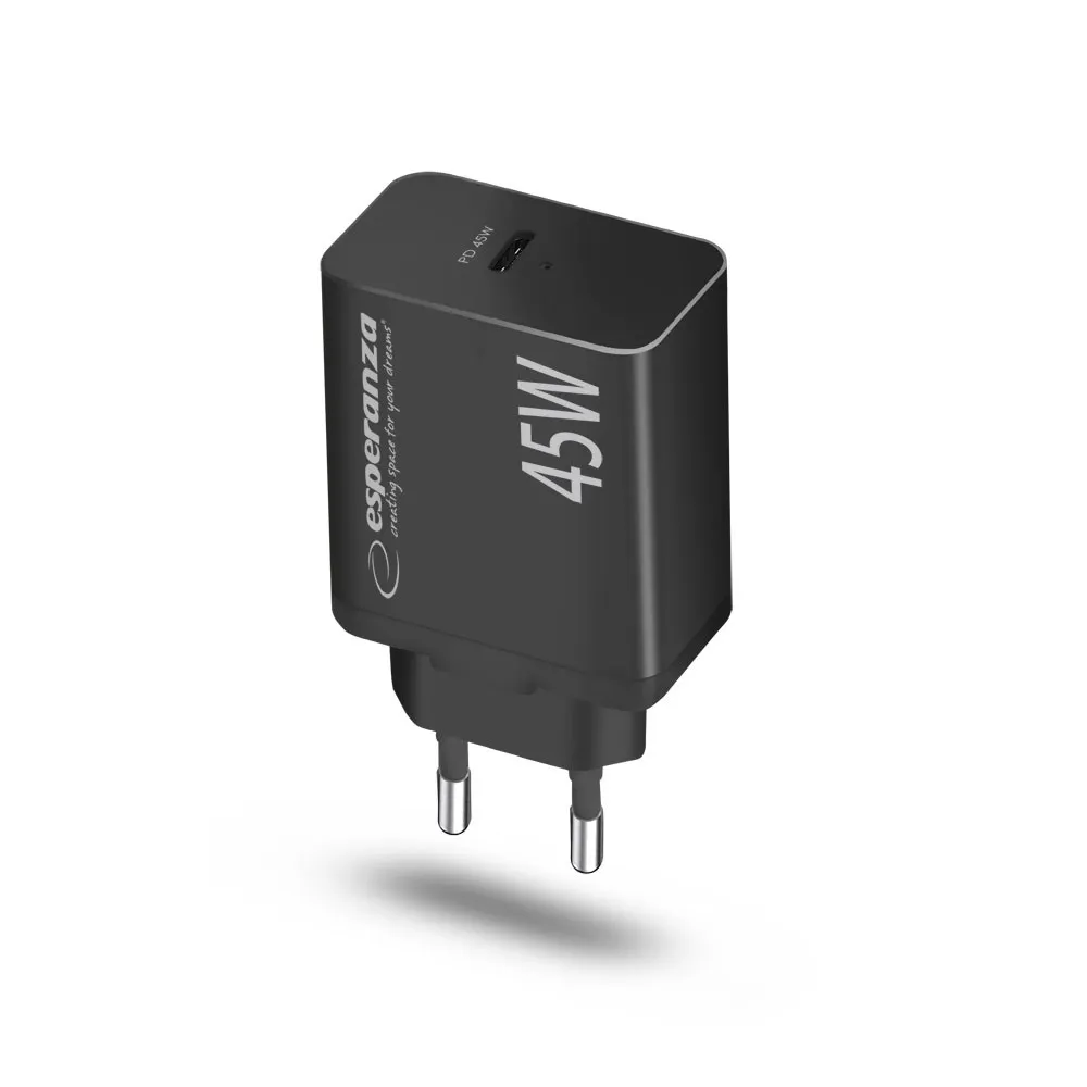 ESPERANZA ŁADOWARKA SIECIOWA 45W USB-C PD EZC108K thumbnail 2