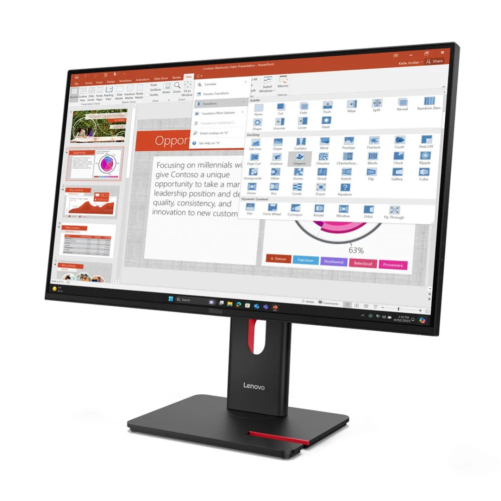 Lenovo ThinkVision T27-40 27 IPS FHD AG 4ms 300nit thumbnail 3