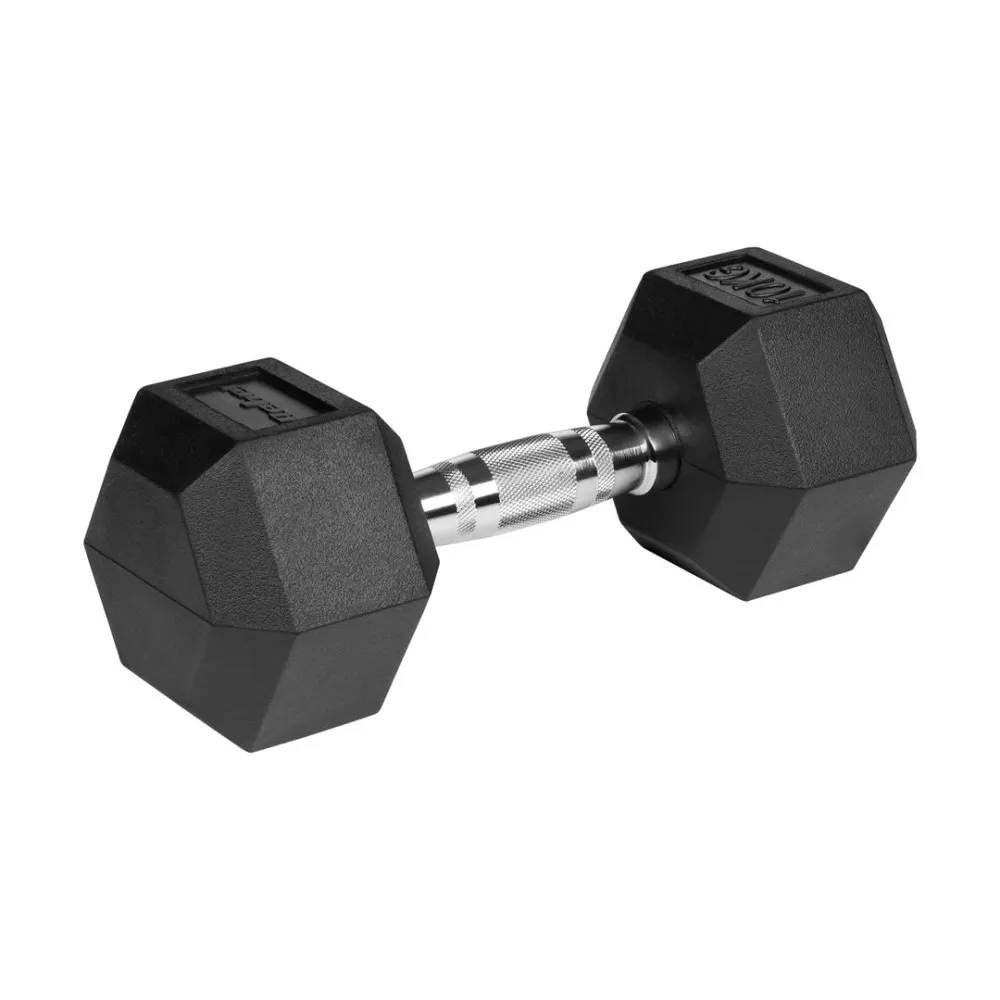 Hantle żeliwne gumowane HEX 2x10 kg REBEL ACTIVE thumbnail 3