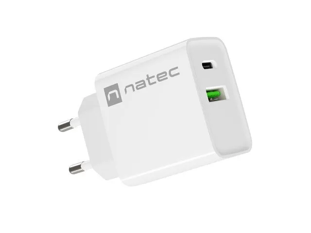 NATEC ŁADOWARKA SIECIOWA RIBERA USB-A+USB-C 20W PD thumbnail 3