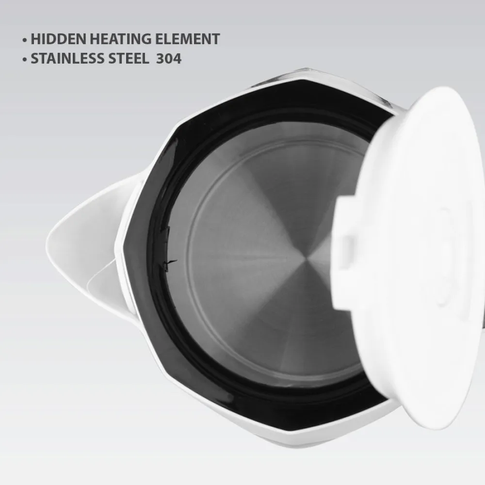 Czajnik elektryczny 1,8l 2000W MR-058-WHITE MAESTRO thumbnail 2
