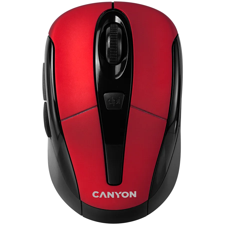CANYON Mysz bezprzewodowa MSO-W6 Czerwona thumbnail 1