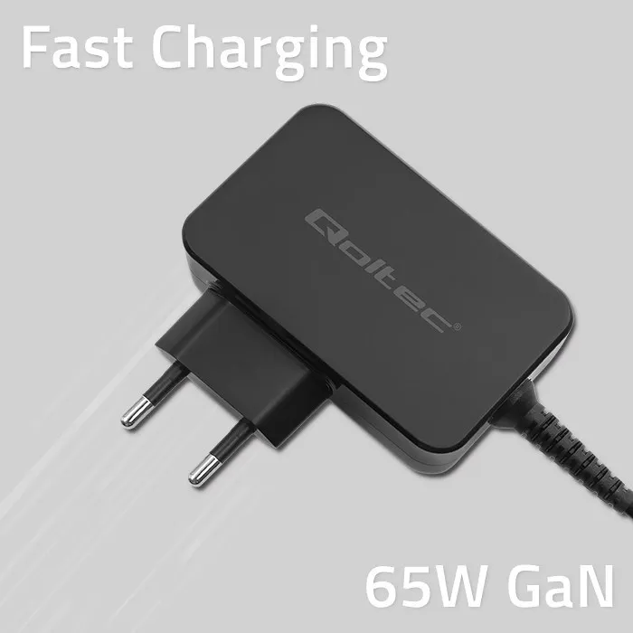 QOLTEC ŁADOWARKA GAN POWER PRO | 1XUSB-C | 65W thumbnail 3
