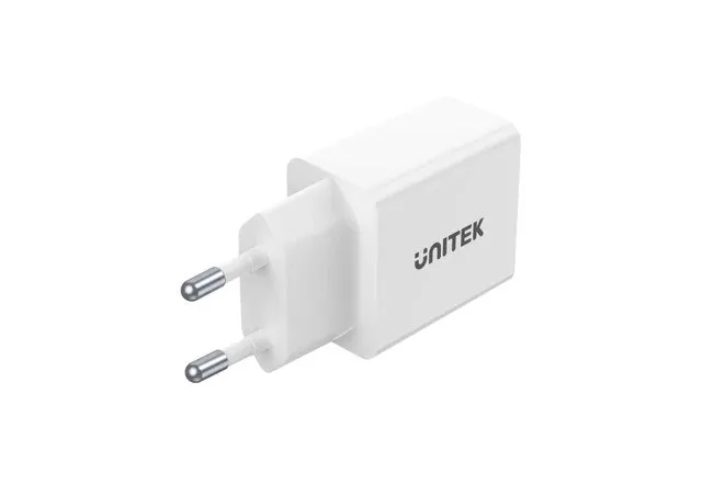 UNITEK ŁADOWARKA 2X USB-A, 12W, BIAŁA, P1113A-EU thumbnail 1