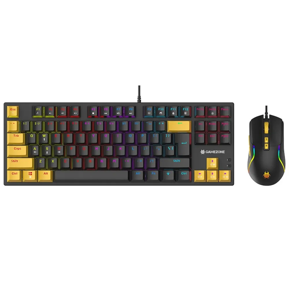 TRACER GAMEZONE ZESTAW KLAWIATURA+MYSZ HORNET87 thumbnail 1