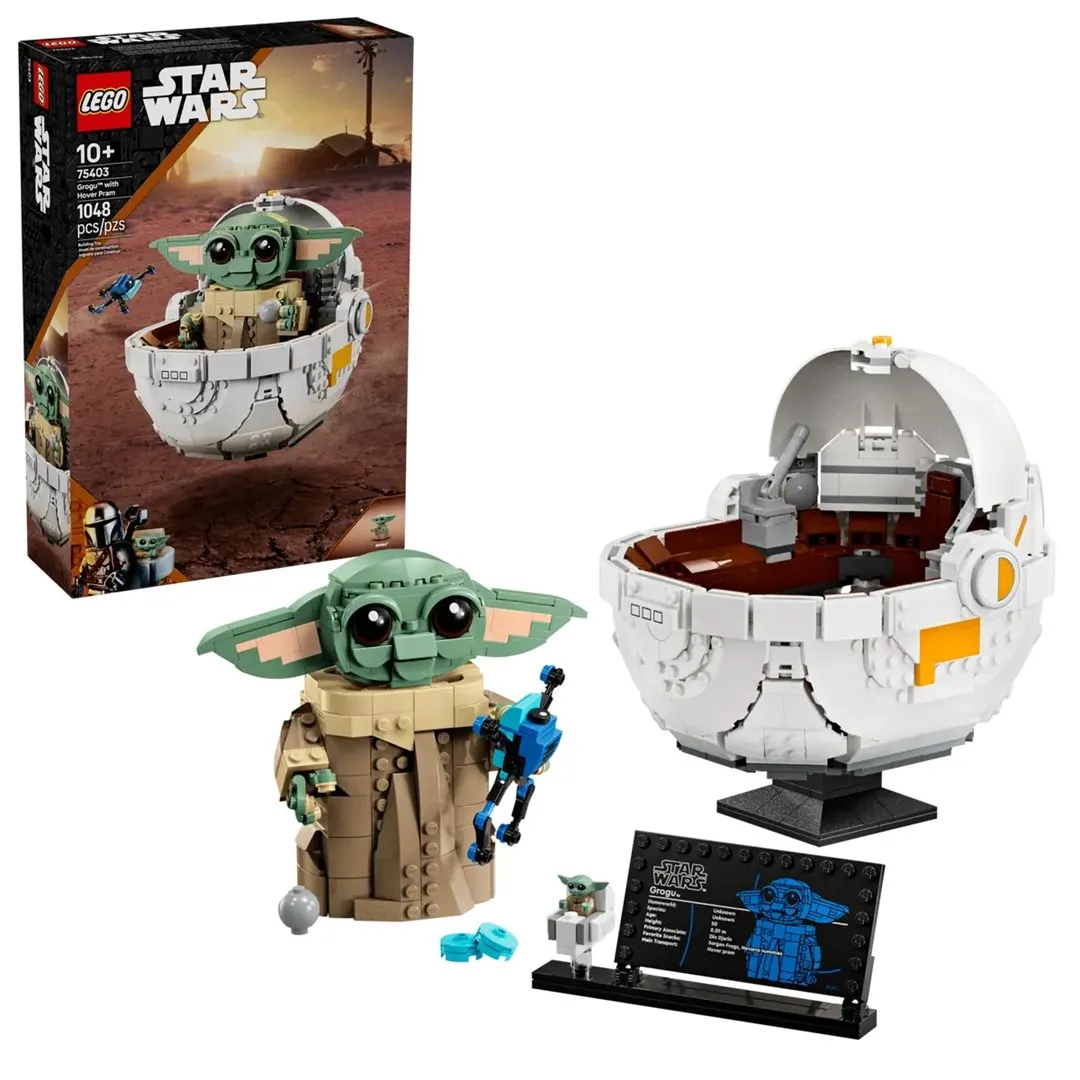 Klocki LEGO Star Wars 75403 - Grogu w wózku thumbnail 1