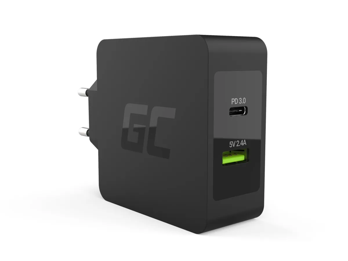 GREEN CELL ŁADOWARKA SIECIOWA USB-C 45W PD + USB thumbnail 1