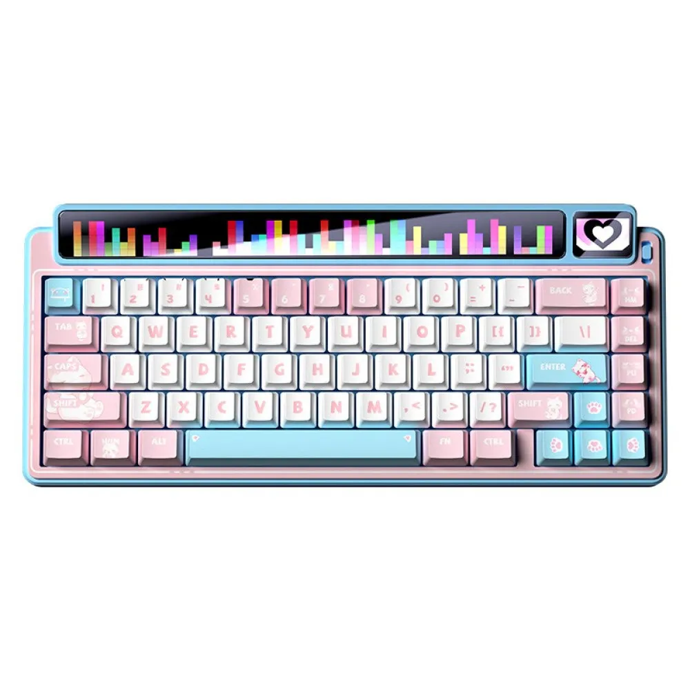 Klawiatura gasket AMG65 Blue LightFeather switch RGB LEOBOG - 1