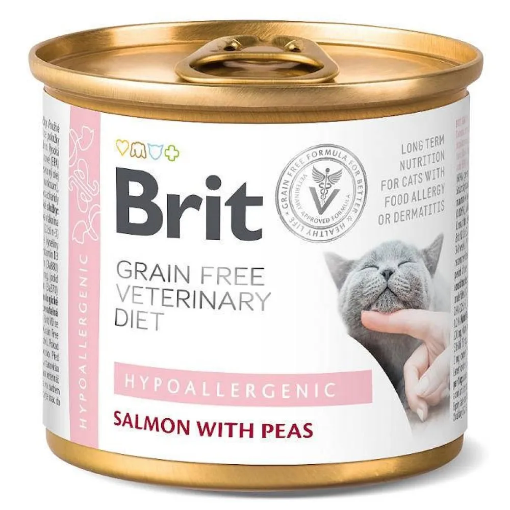 Brit GrainFree Diets Cat CAN HYPOALLERGIC 12x200g thumbnail 2