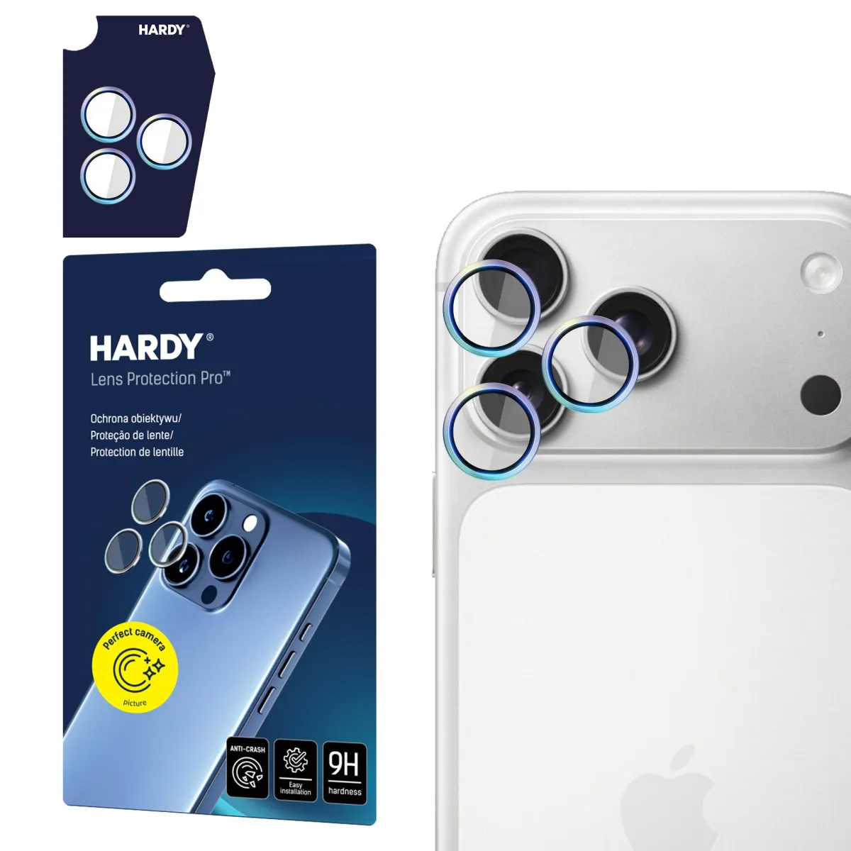Apple iPhone 17 Pro /17 Pro Max- HARDY Lens Protection Pro Rainbow thumbnail 1