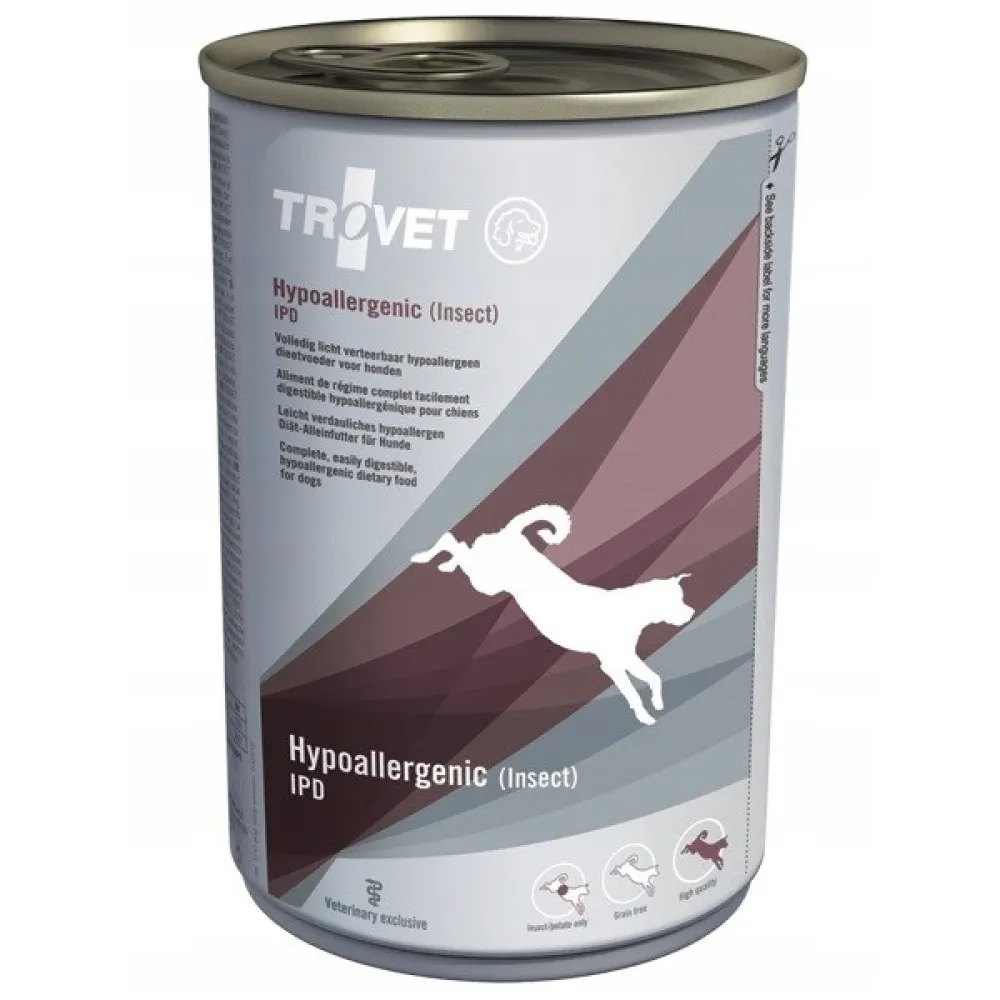 TROVET Hypoallergenic IPD z owadami - mokra karma dla psa - 24x400 g thumbnail 2