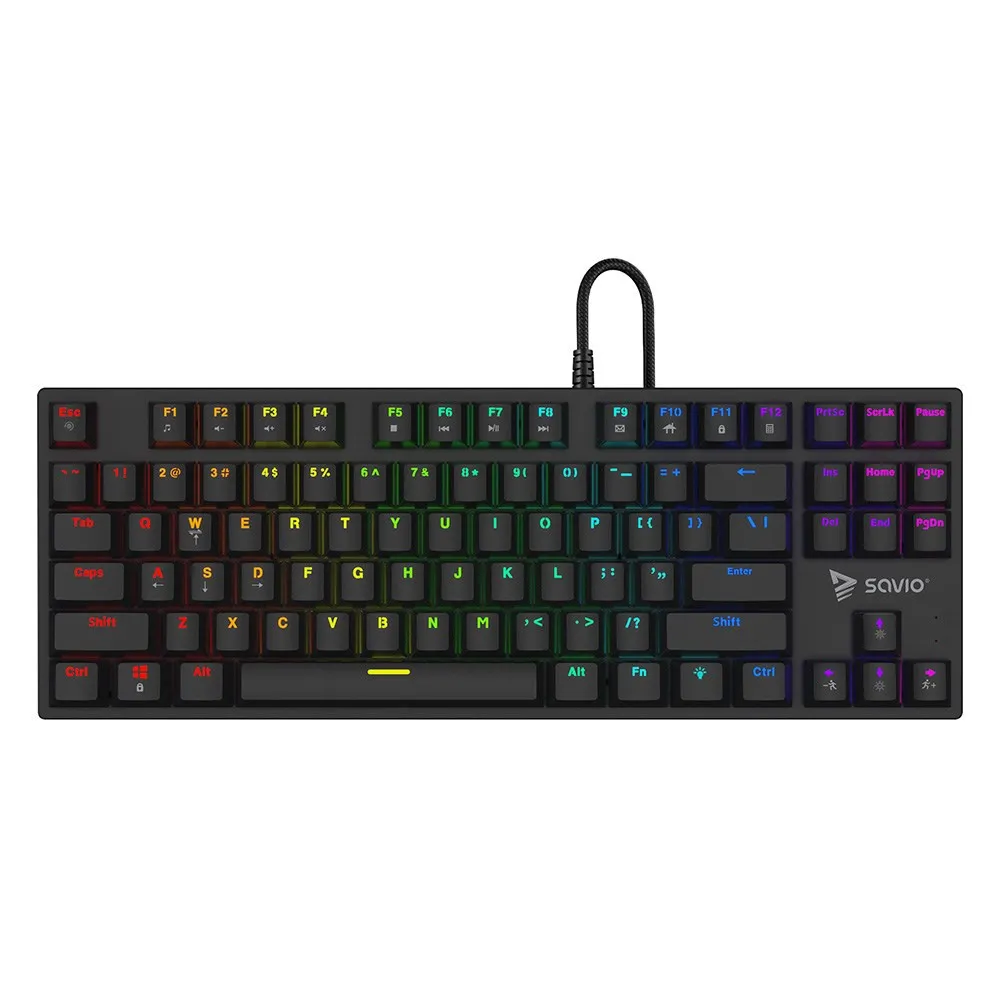 SAVIO KLAWIATURA MECHANICZNA RGB TEMPEST X2 RED thumbnail 3