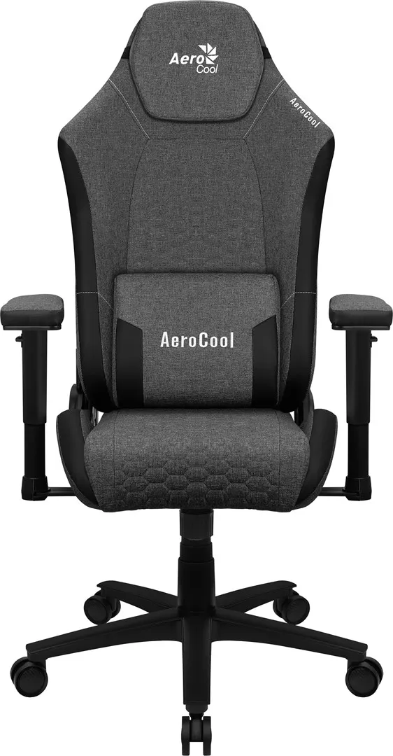 FOTEL AEROCOOL CROWN AeroWeave ASH BLACK thumbnail 2