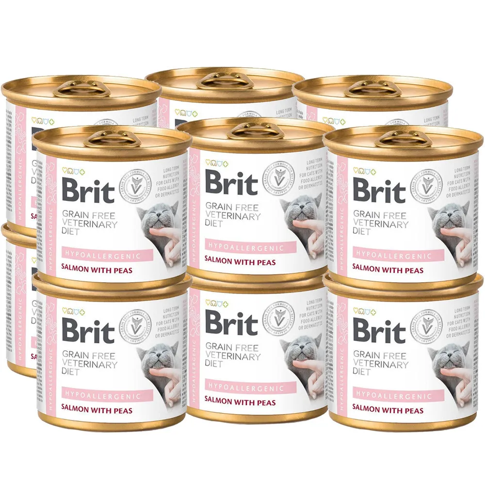 Brit GrainFree Diets Cat CAN HYPOALLERGIC 12x200g thumbnail 1