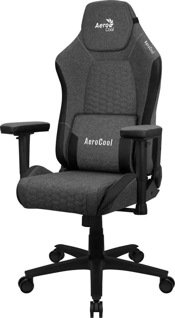 FOTEL AEROCOOL CROWN AeroWeave ASH BLACK thumbnail 1