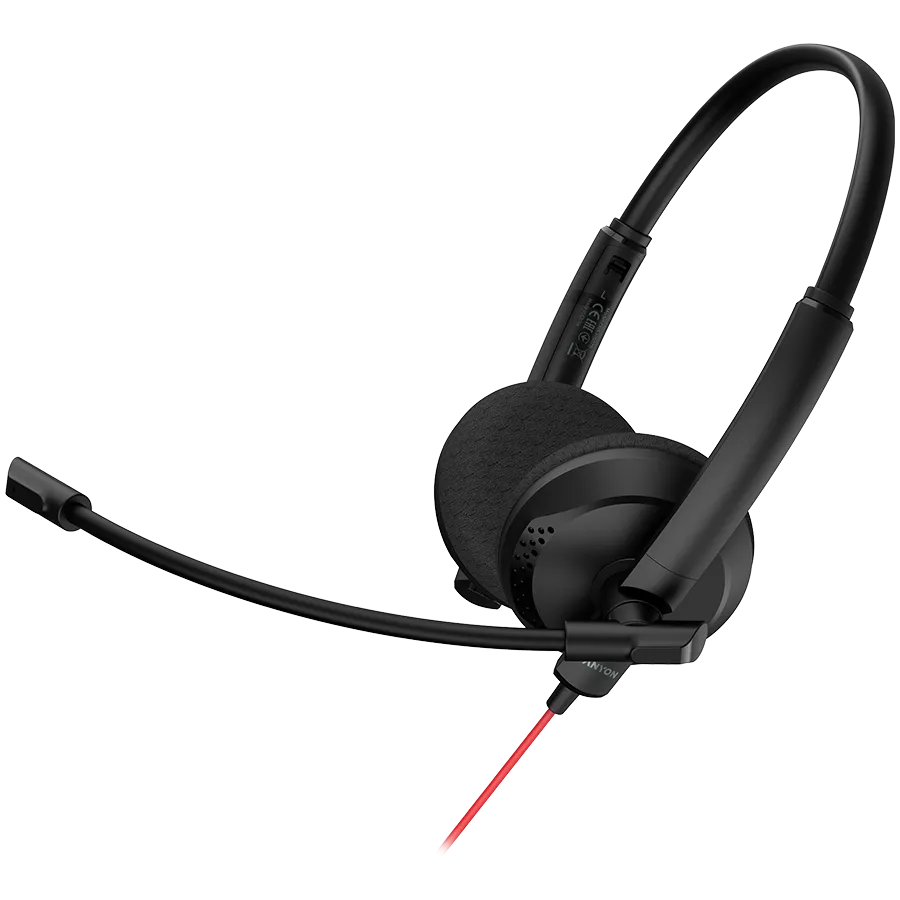 CANYON Zestaw słuchawkowy HS-07 PC Mik 3.5/USB 2.8m Czarny thumbnail 2