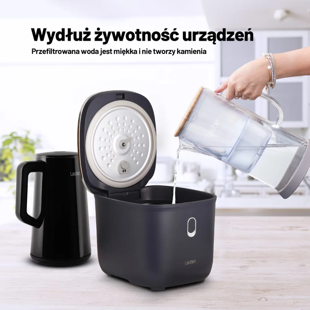 Dzbanek filtrujący Lauben Glass Water Filter Jug 32GW thumbnail 3