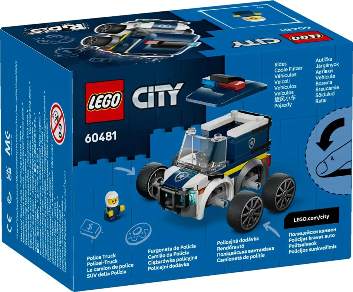 Klocki LEGO City 60481 - Pojazdy - Ciężarówka policyjna thumbnail 2