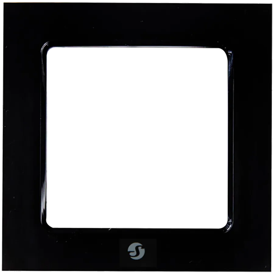 SHELLY Wall frame 1 - black Pojedyncza ramka wyłącznika czarna - 1