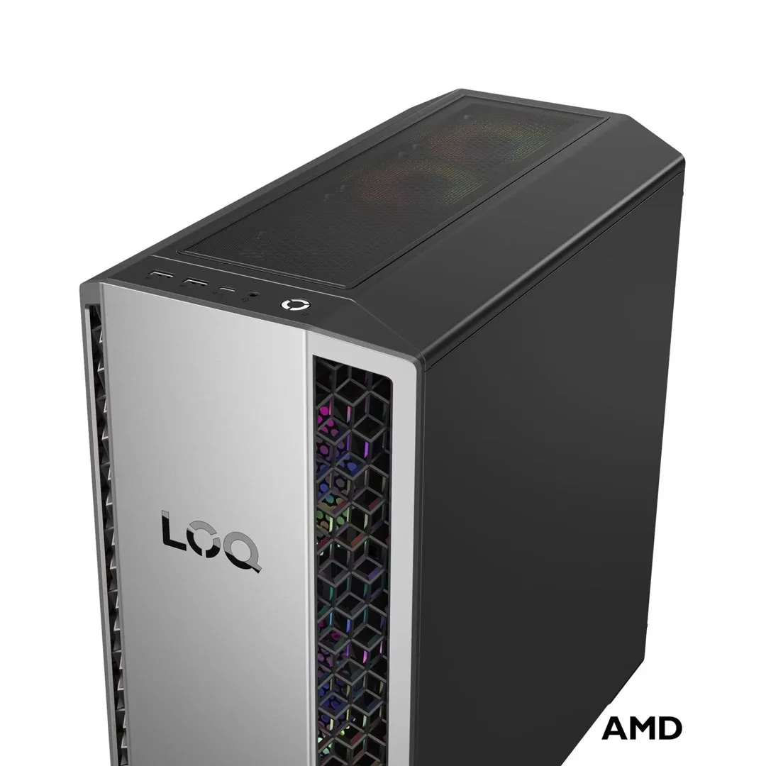 Lenovo LOQ Tower 26ADR10 Ryzen 7 8745HX 32GB DDR5 5200 SSD1TB GeForce RTX 5070 12GB Win11 Luna Grey / Eclipse Black thumbnail 3