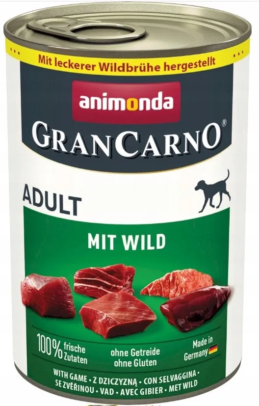 MOKRA KARMA dla psa ANIMONDA Grancarno Adult MIX smakow 15x400g + 3 GRATIS thumbnail 2