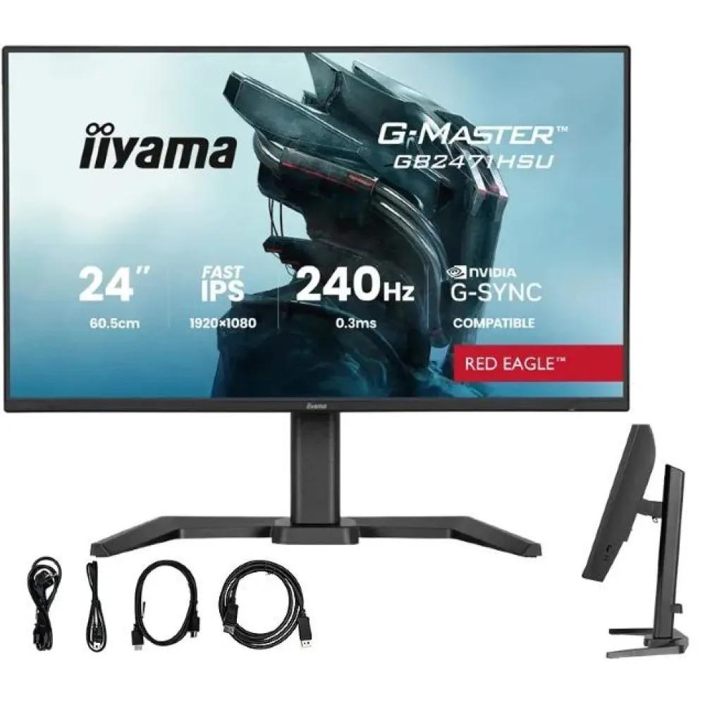 MONITOR IIYAMA LED 23,8 GB2471HSU-B1 240Hz thumbnail 1