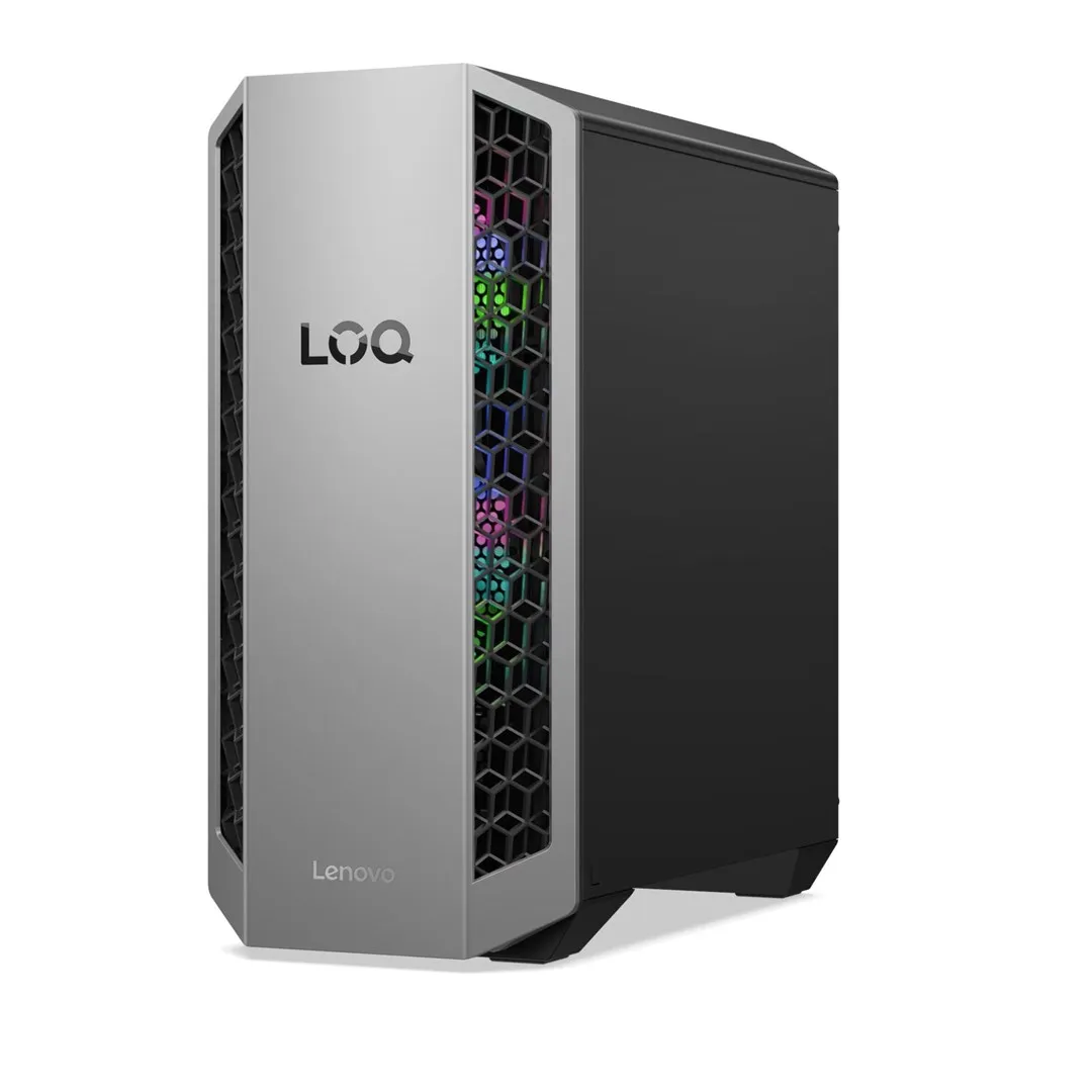 Lenovo LOQ Tower 26ADR10 Ryzen 7 8745HX 32GB DDR5 5200 SSD1TB GeForce RTX 5070 12GB Win11 Luna Grey / Eclipse Black thumbnail 1