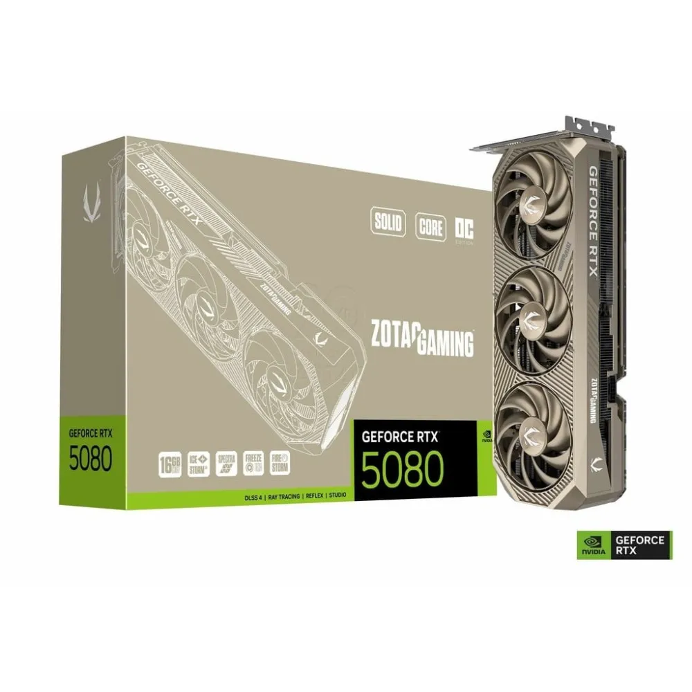 Karta graficzna ZOTAC GAMING GeForce RTX 5080 SOLID Core OC 20th Anniversary Edition thumbnail 1
