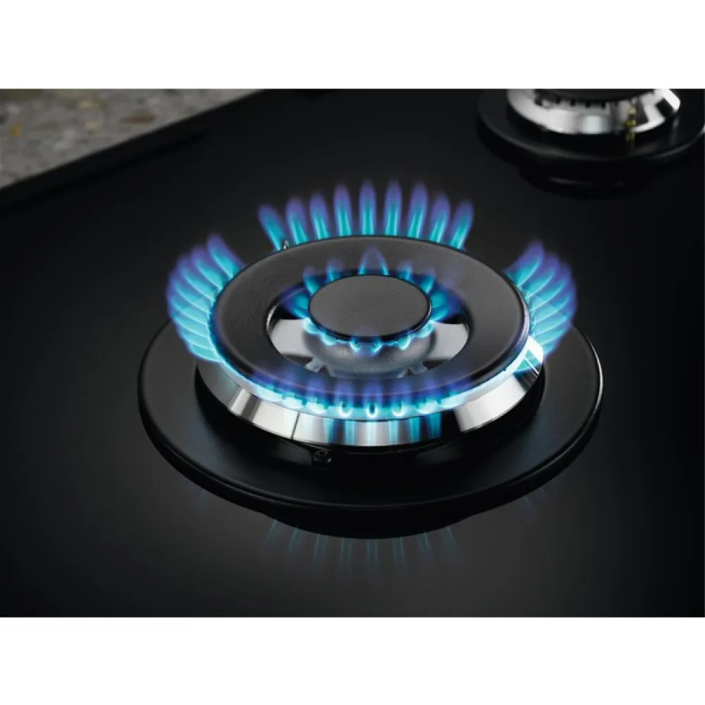 Płyta gazowa ELECTROLUX KGG75362K 75 cm | 4 palniki | ruszty żeliwne | zapłon elektryczny | czarny thumbnail 2