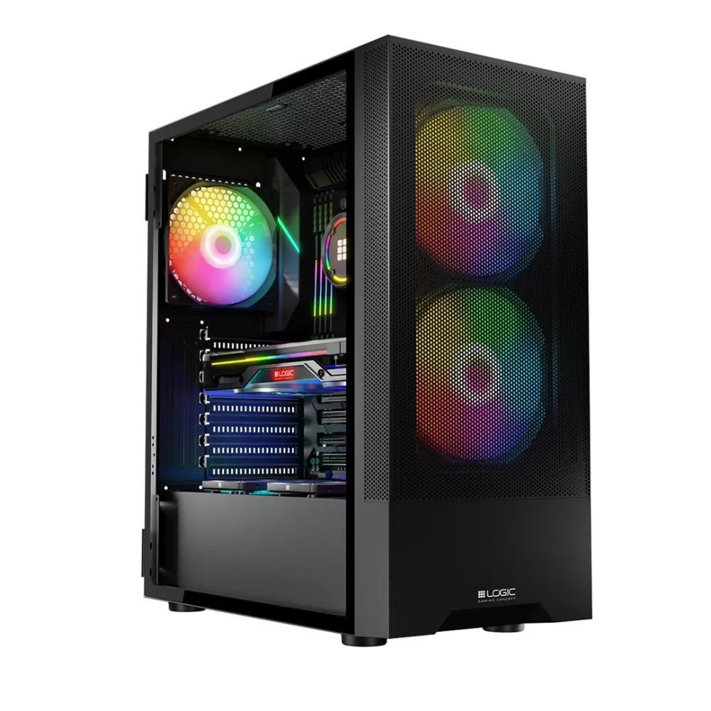 LOGIC OBUDOWA ARYA ARGB MIDI USB 3.0 BLACK thumbnail 1