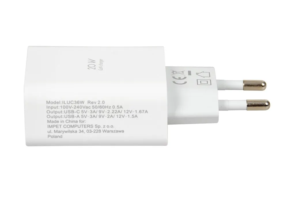 ŁADOWARKA SIECIOWA I-BOX C-36 PD20W thumbnail 1