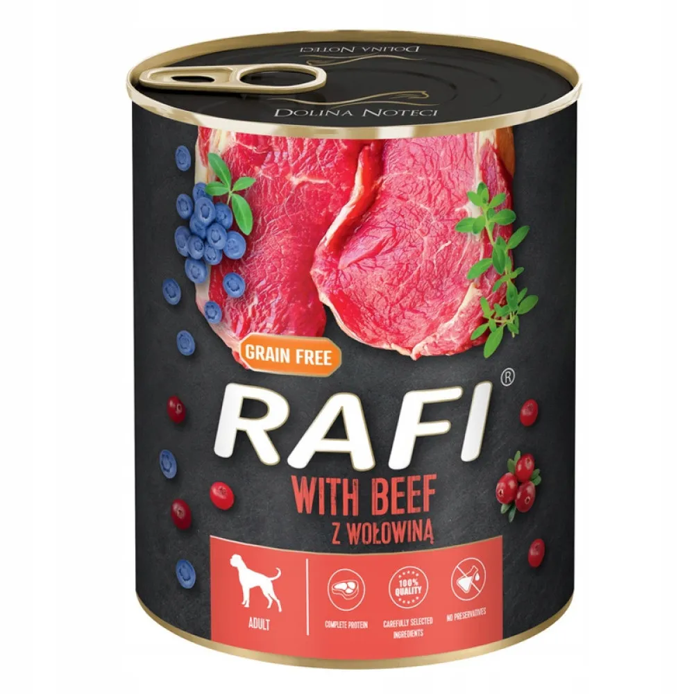 Karma mokra Rafi dla psa MIX SMAKÓW 24x800g thumbnail 3